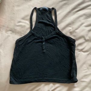 Black brandy Melville racer back crop top